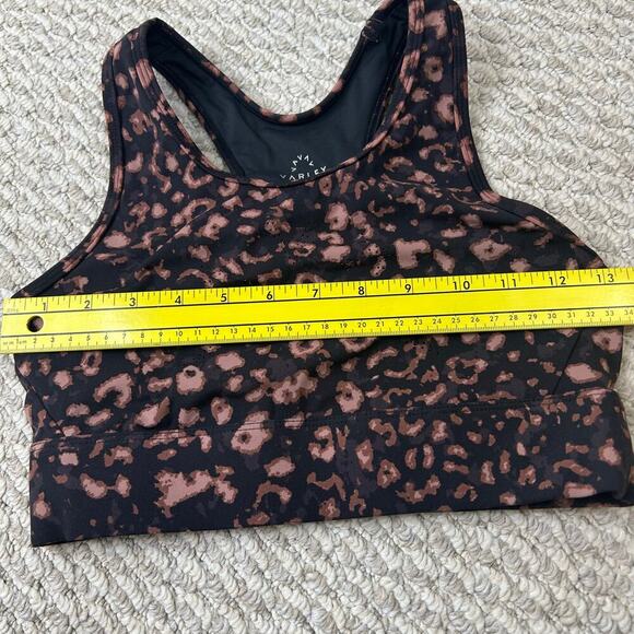 VARLEY Berkeley Animal Print Sports Bra Size XS Activewear Workout - Picture 6 of 7